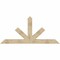 Ekena Millwork Saratoga Rough Sawn Timber Gable Bracket, Douglas Fir, 84"W x 38"H x 6"D x 6"F, 11/12 Pitch GBW084X38X0606SAR00RDF - alternate 1